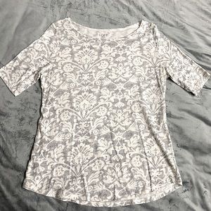 Loft Outlet Damask Style T-Shirt Size Large
